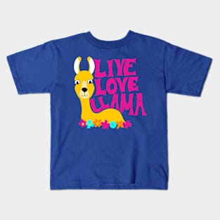 Live Love Llama Kids T-Shirt